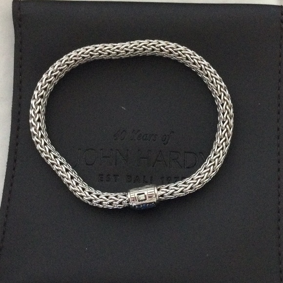John Hardy women’s classic chain 7.5 mm sterling silver with blue sapphire - Picture 4 of 7